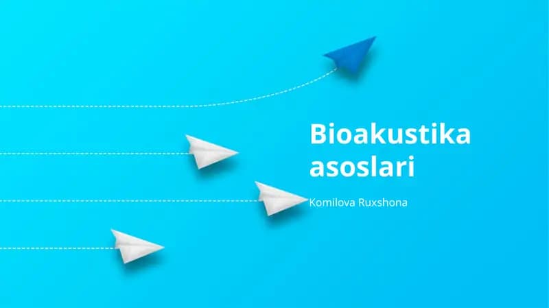 Bioakustika asoslari