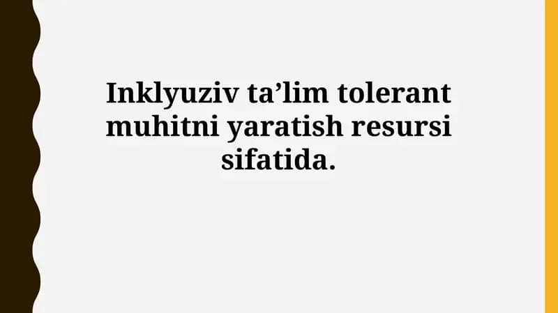 Inklyuziv ta'lim
