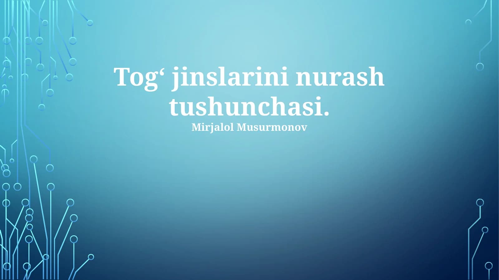 Tog‘ jinslarini nurash tushunchasi