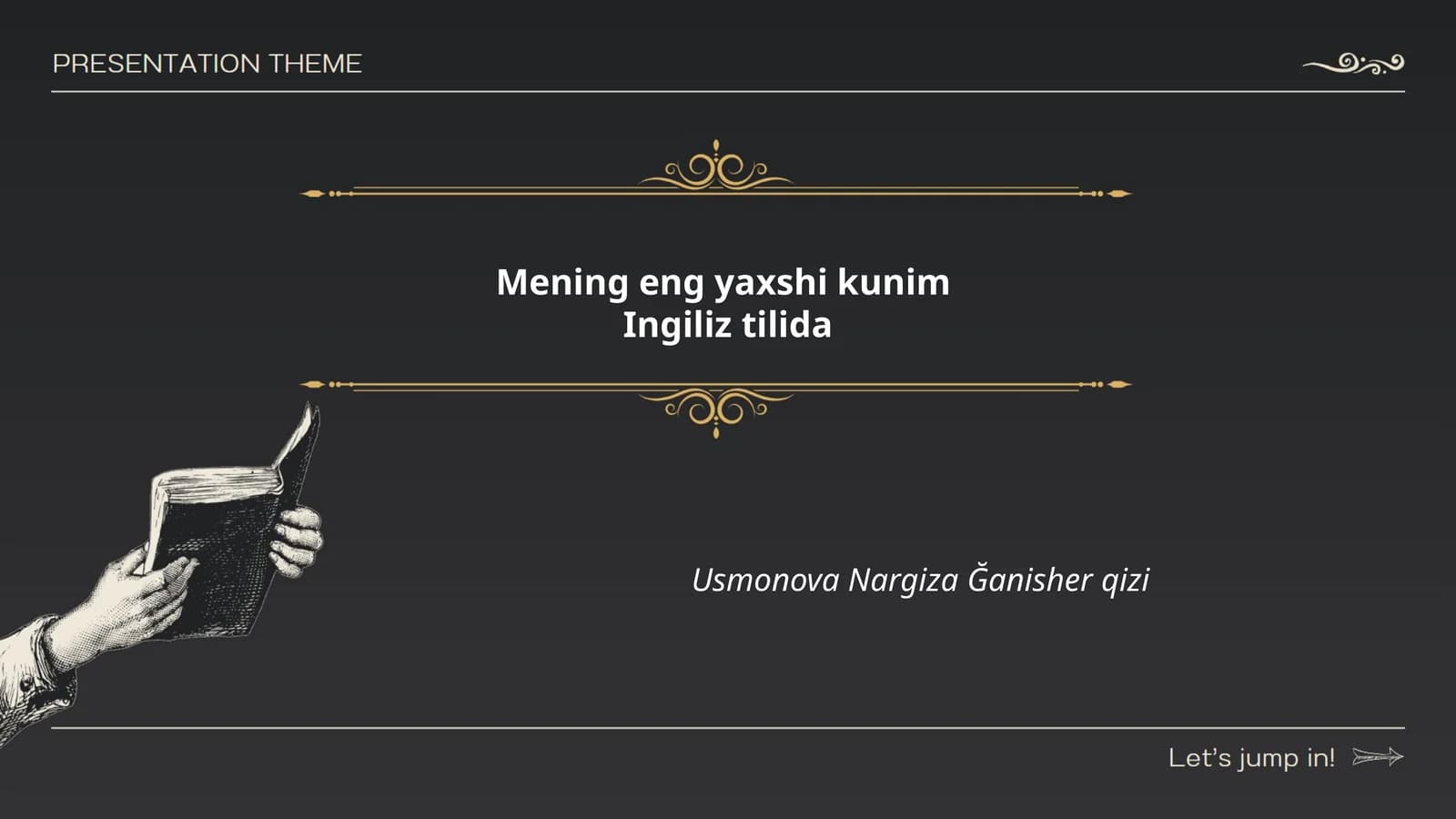 Mening eng yaxshi kunim