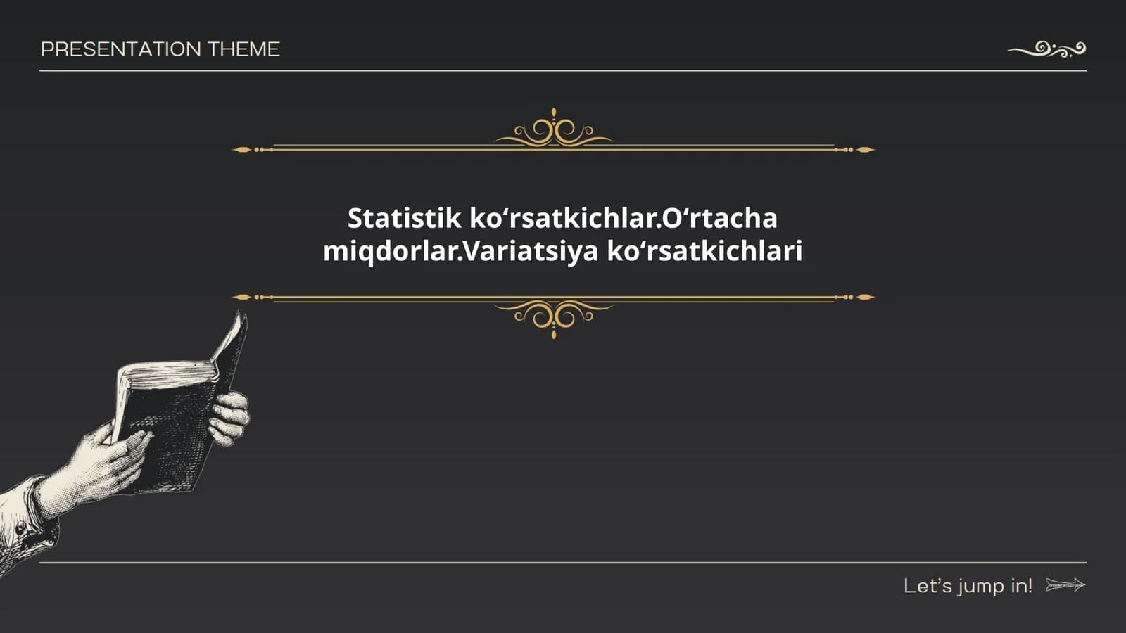 Statistik koʻrsatkichlar.Oʻrtacha miqdorlar.Variatsiya koʻrsatkichlari