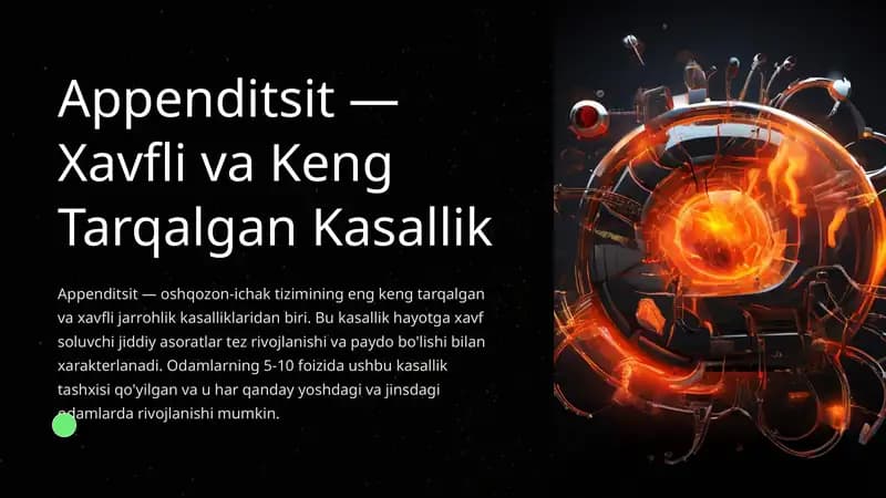 Appenditsitning Tasnifi va Belgilari