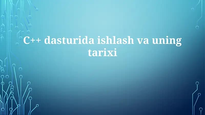 C++ dasturi