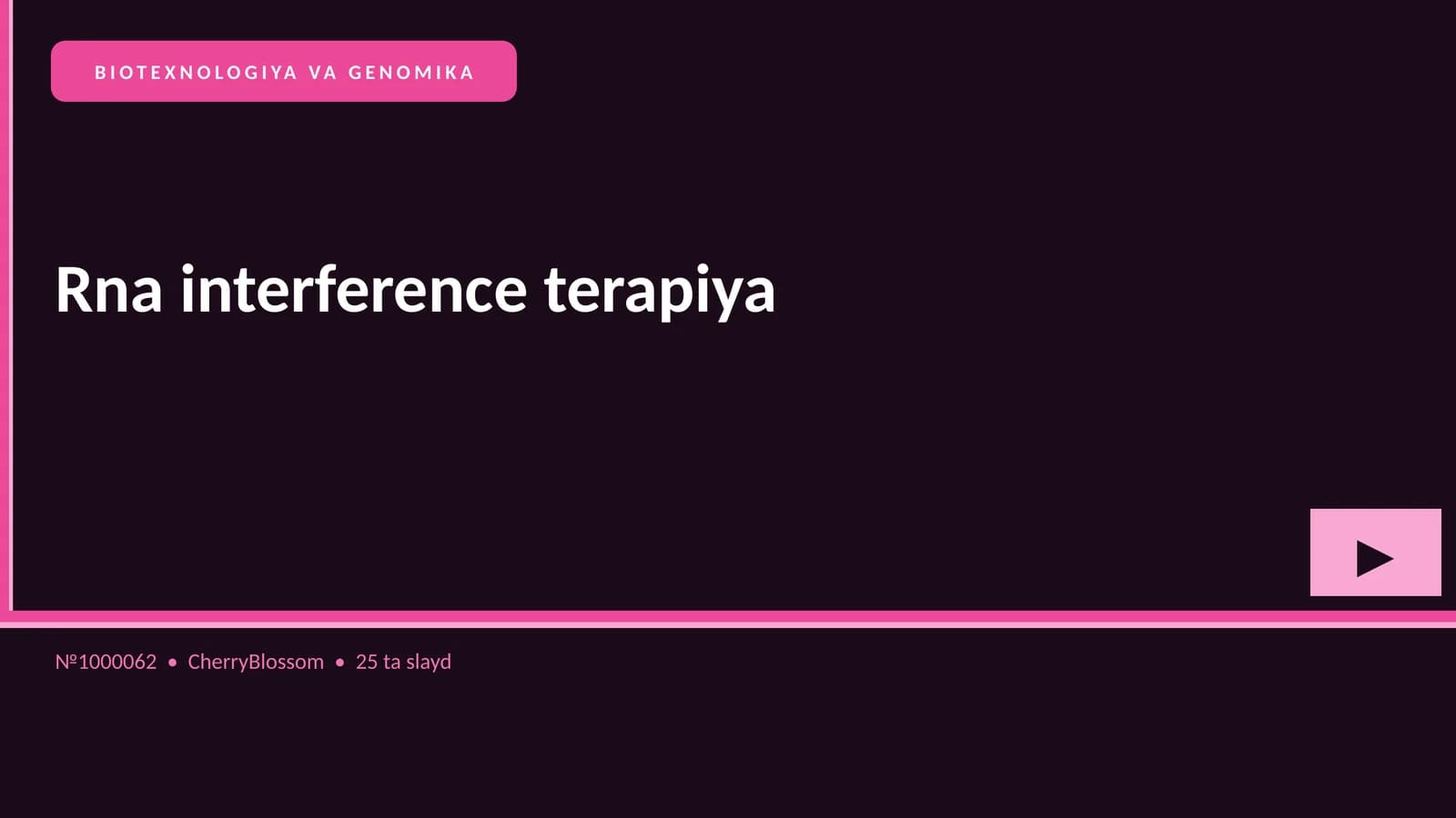 Rna interference terapiya