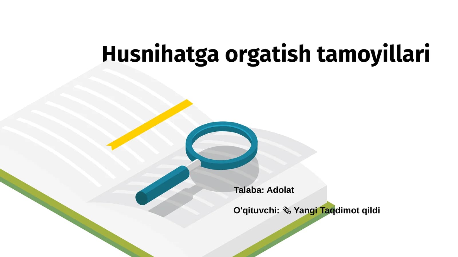 Husnihatga orgatish tamoyillari
