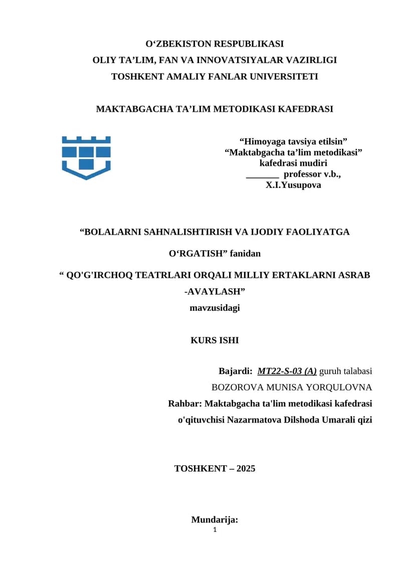 QO'G'IRCHOQ TEATRLARI ORQALI MILLIY ERTAKLARNI ASRAB -AVAYLASH.docx