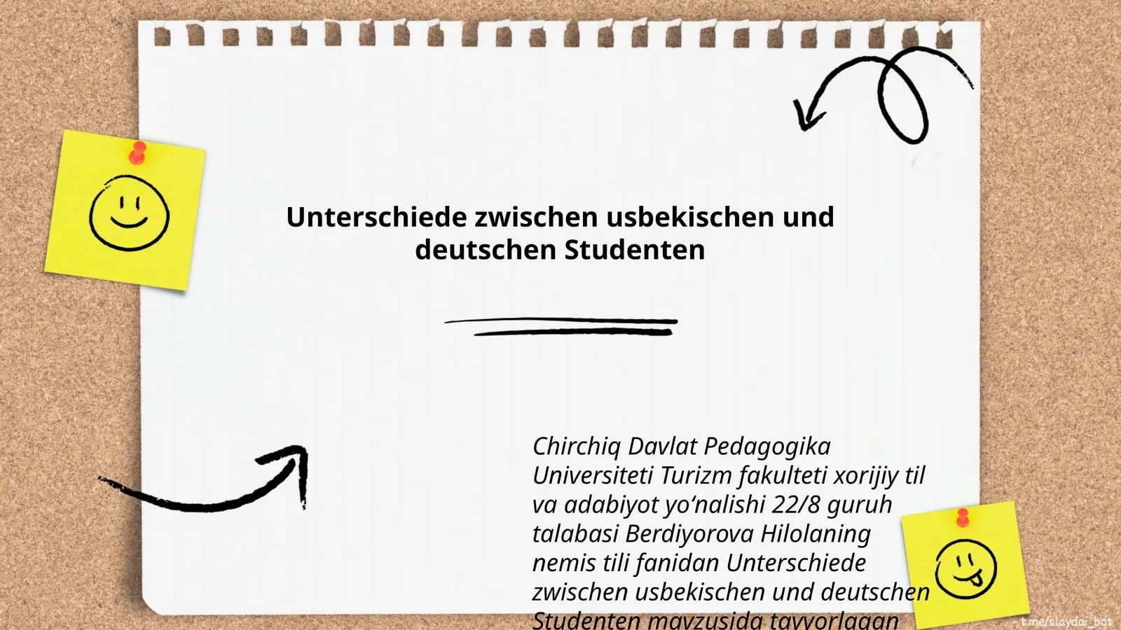 Unterschiede zwischen usbekischen und deutschen Studenten