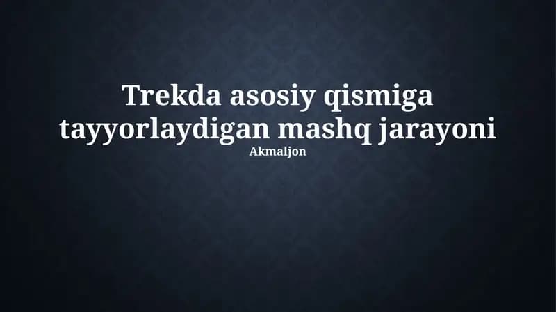 Trekking uchun asosiy tayyorgarlik: Umumiy ko'rinish