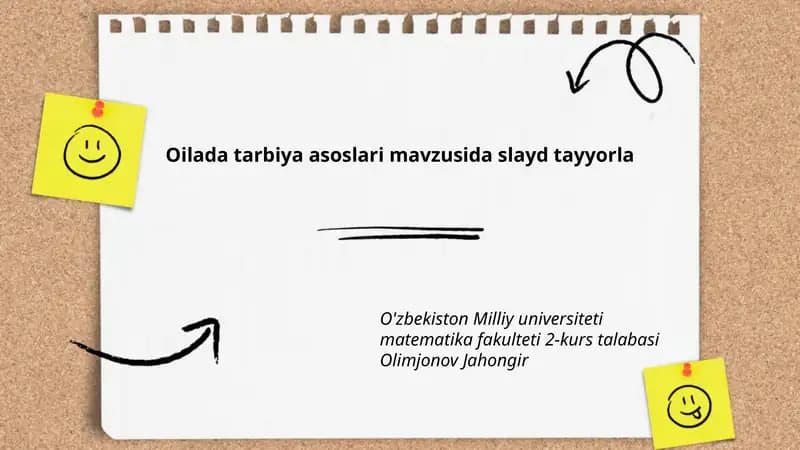 Oilada Tarbiya Asoslari