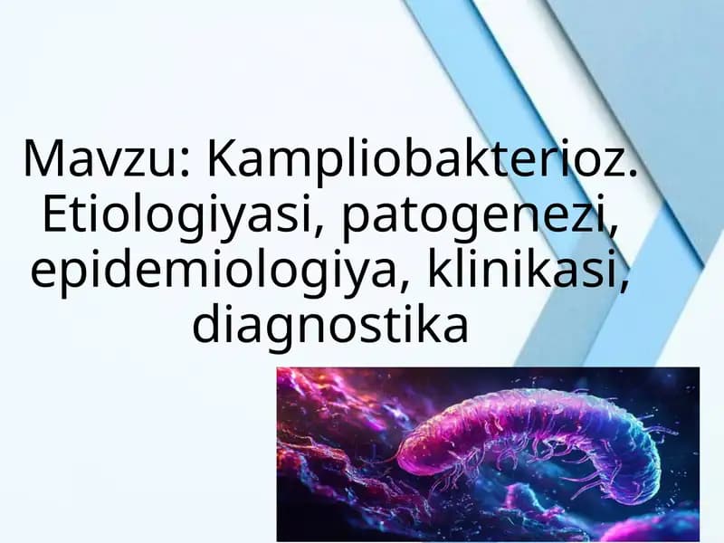 Kampliobakteriozlar