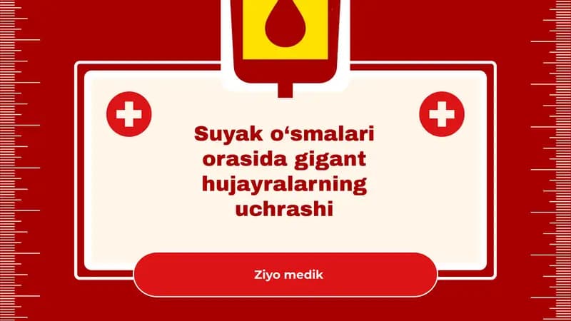 Suyak o‘smalari orasida gigant hujayralarning uchrashi