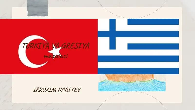 TURKIYA VA GRESIYA masalasi by IBROXIM NABIYEV