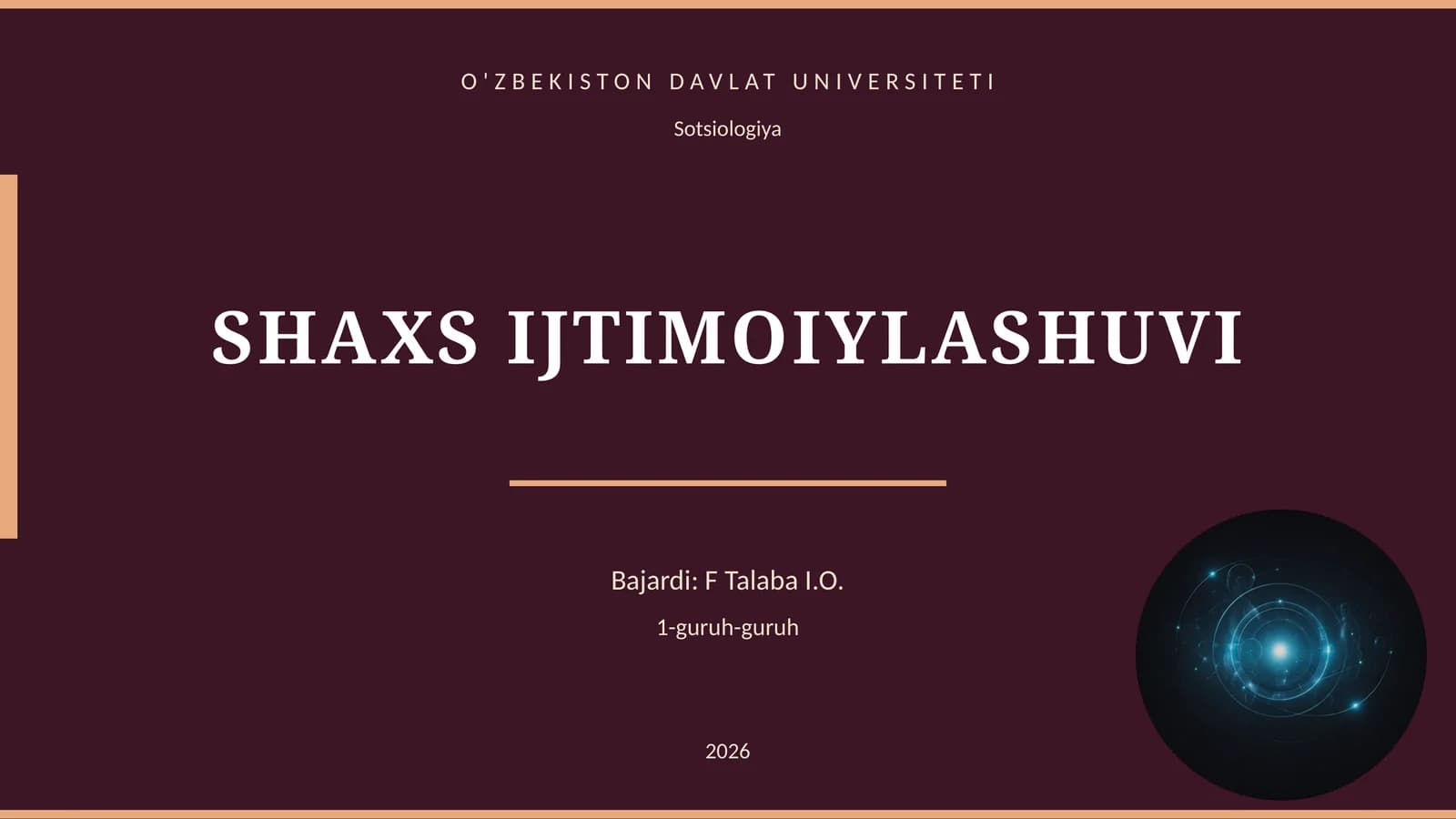 SHAXS IJTIMOIYLASHUVI