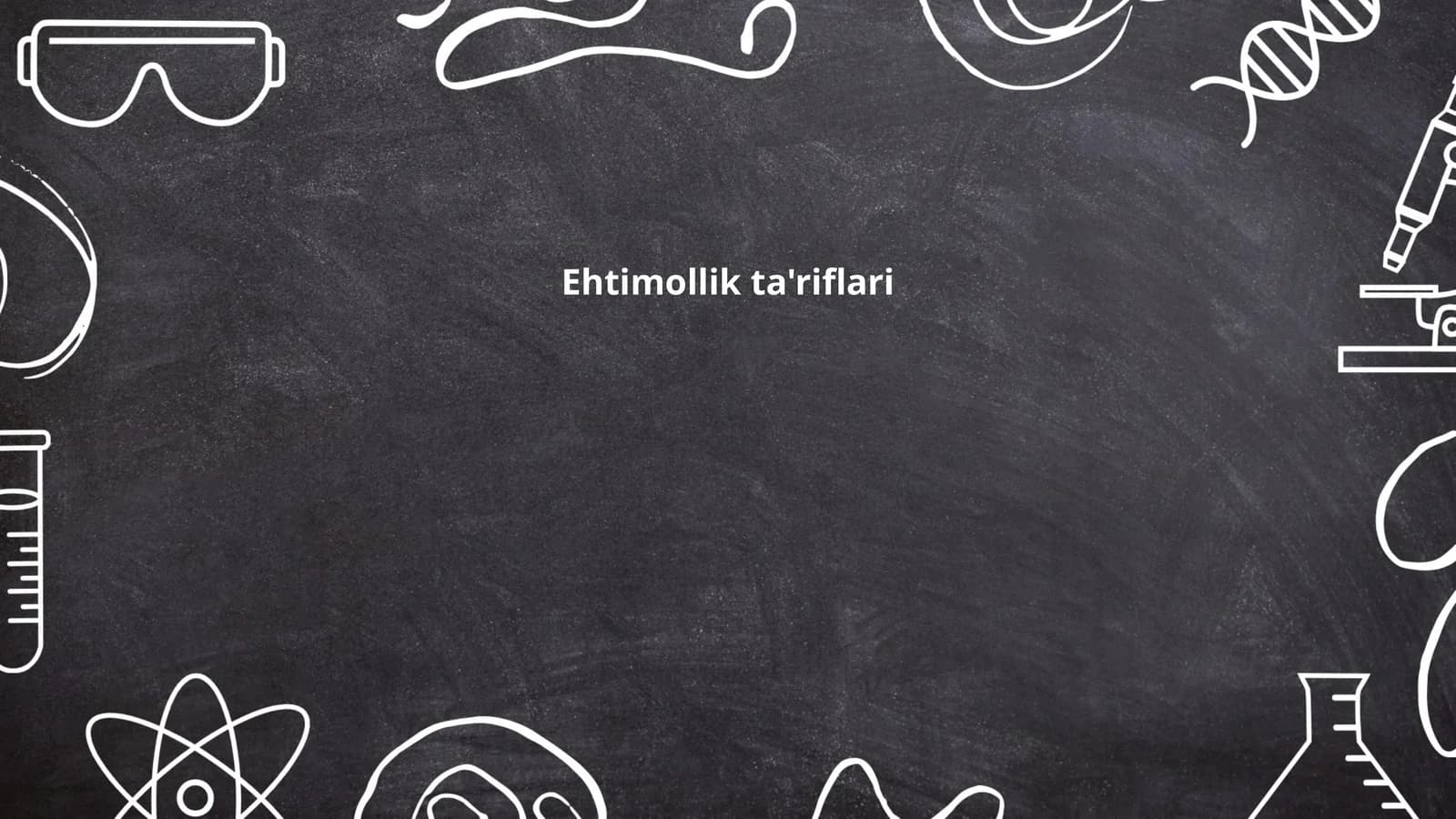 Ehtimollik ta'riflari