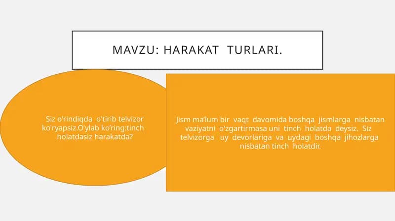 Harakat turlari