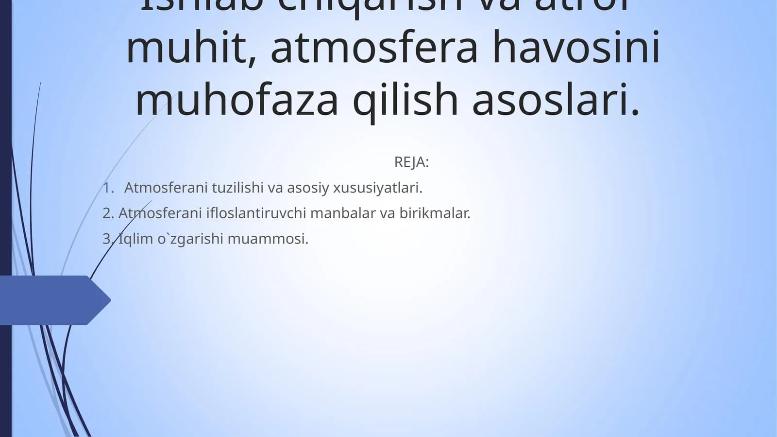 Atmosfera muhofaza qilish asoslari