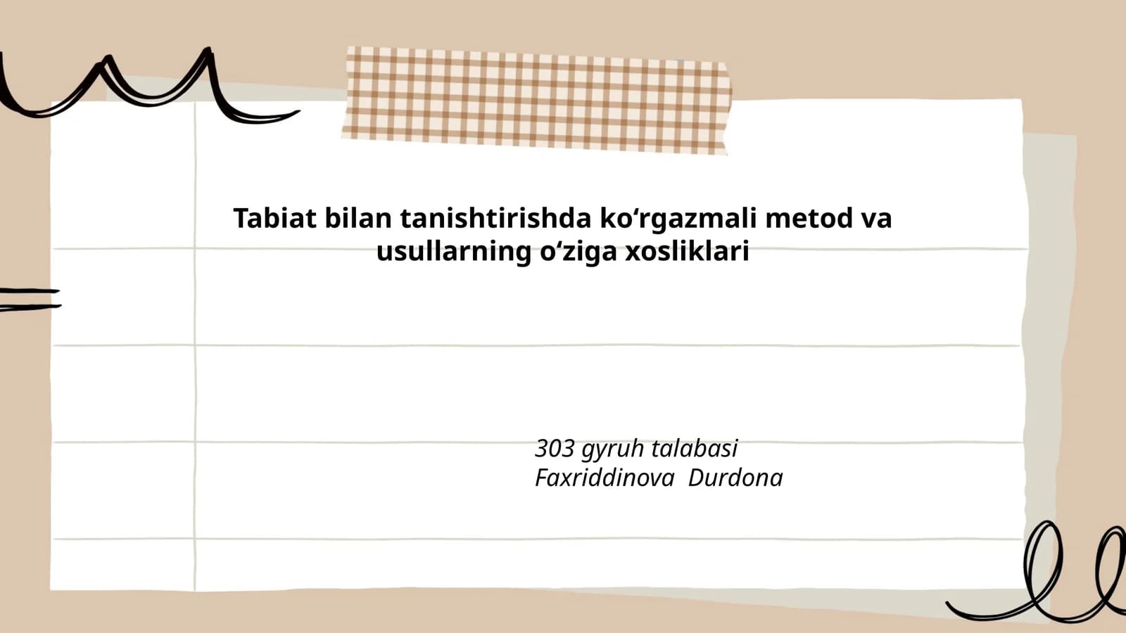 Tabiat bilan tanishtirishda ko‘rgazmali metod va usullarning o‘ziga xosliklari