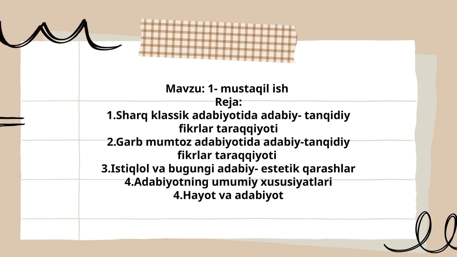 1- mustaqil ish