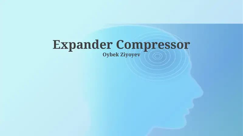 Ekspander kompressorlar