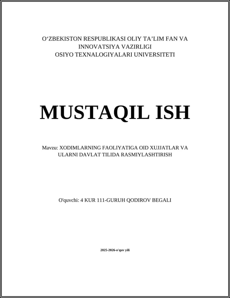 Mehmat shartnomalari va ularni davlat tilida rasmiylashtirish tartibi