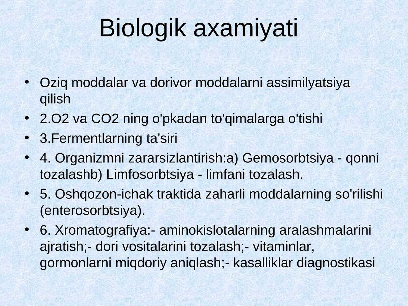 Biologik axamiyati