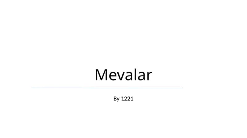 Mevalar