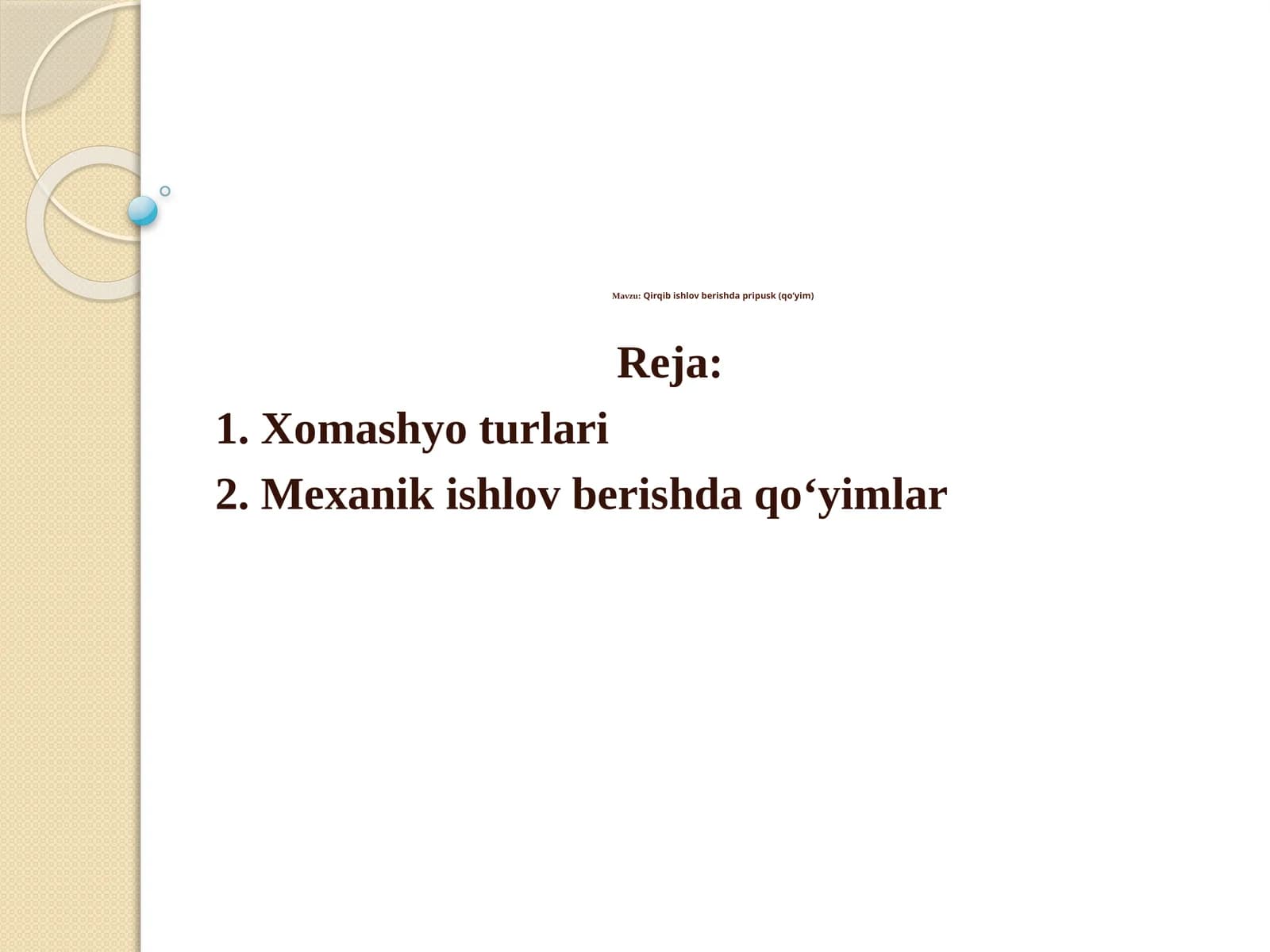 Qirqibishlovberishdapripusk(qo‘yim)