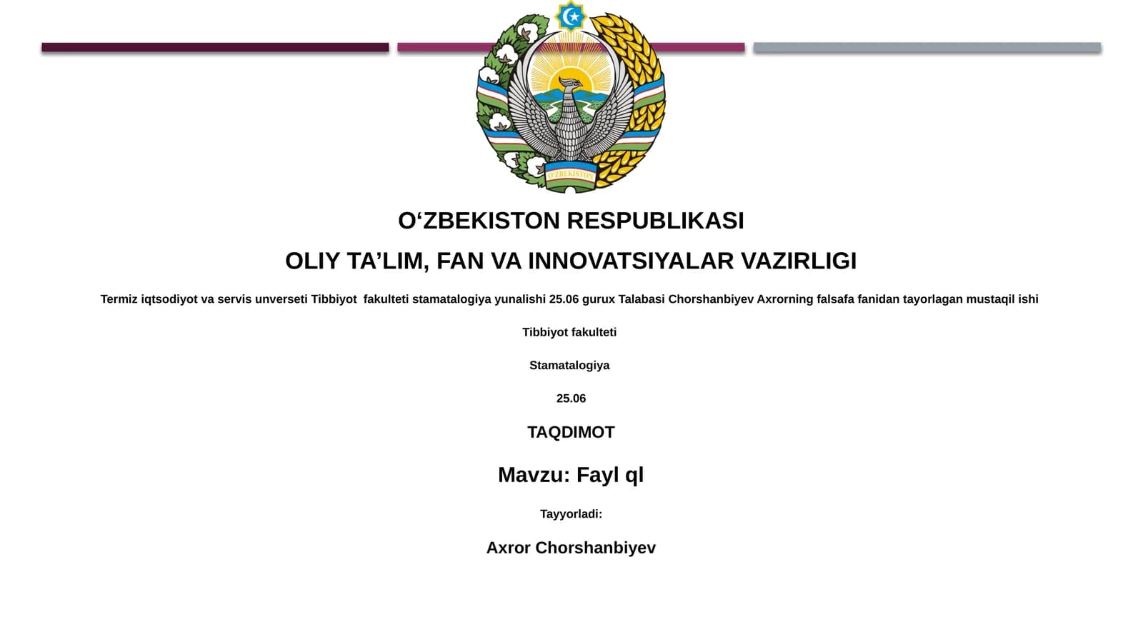 FileQL – bu fayllarni so'rov qilish uchun SQLga o'xshash interfeys