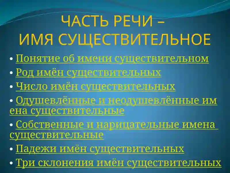Имя существительное
