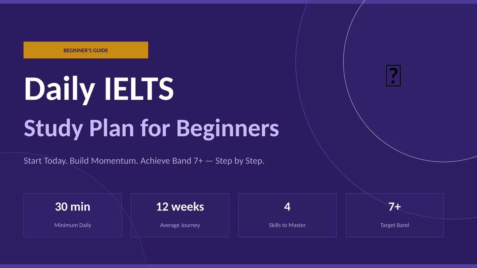 Daily IELTS Study Plan for Beginners