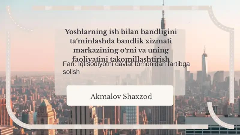 Bandlik xizmati markazi