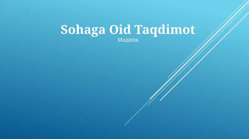 Sohaga Oid Taqdimot