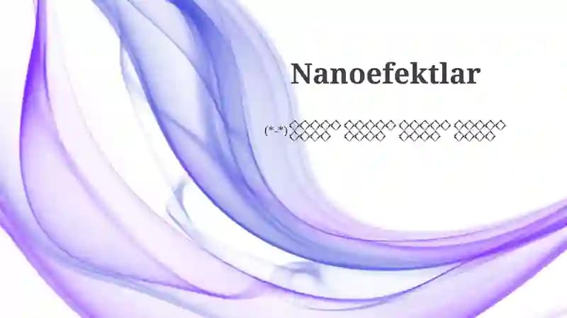 Nanoefektlar