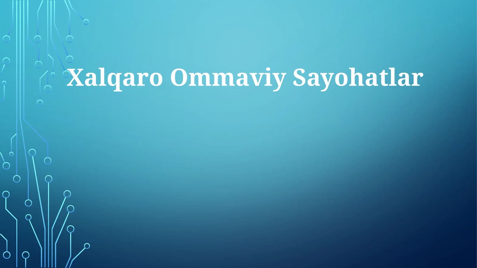 Xalqaro Ommaviy Sayohatlar