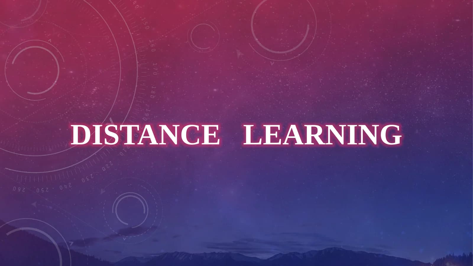 Distancelearning