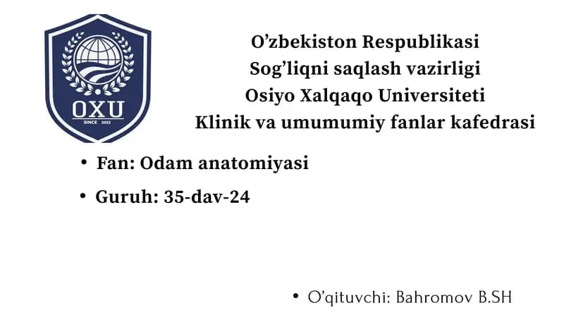 Gipotalamus o'zaklari va ularning klinik ahamiyati
