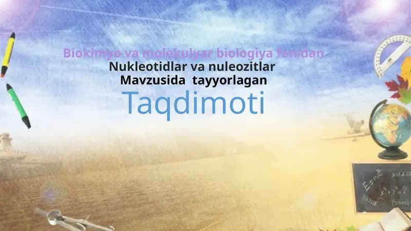 Nukleotidlar va nuleozitlar