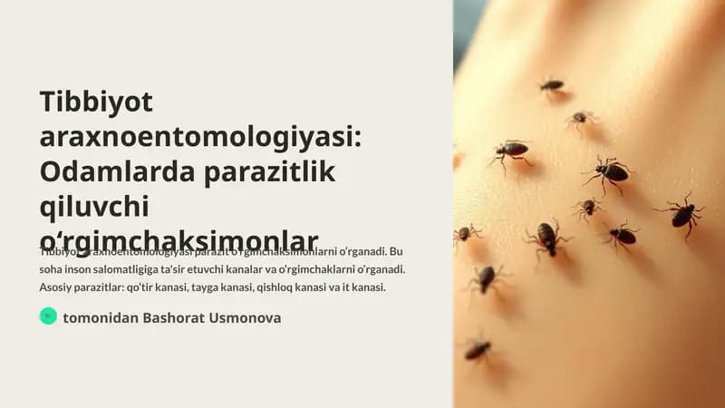 Tibbiyot araxnoentomologiyasi