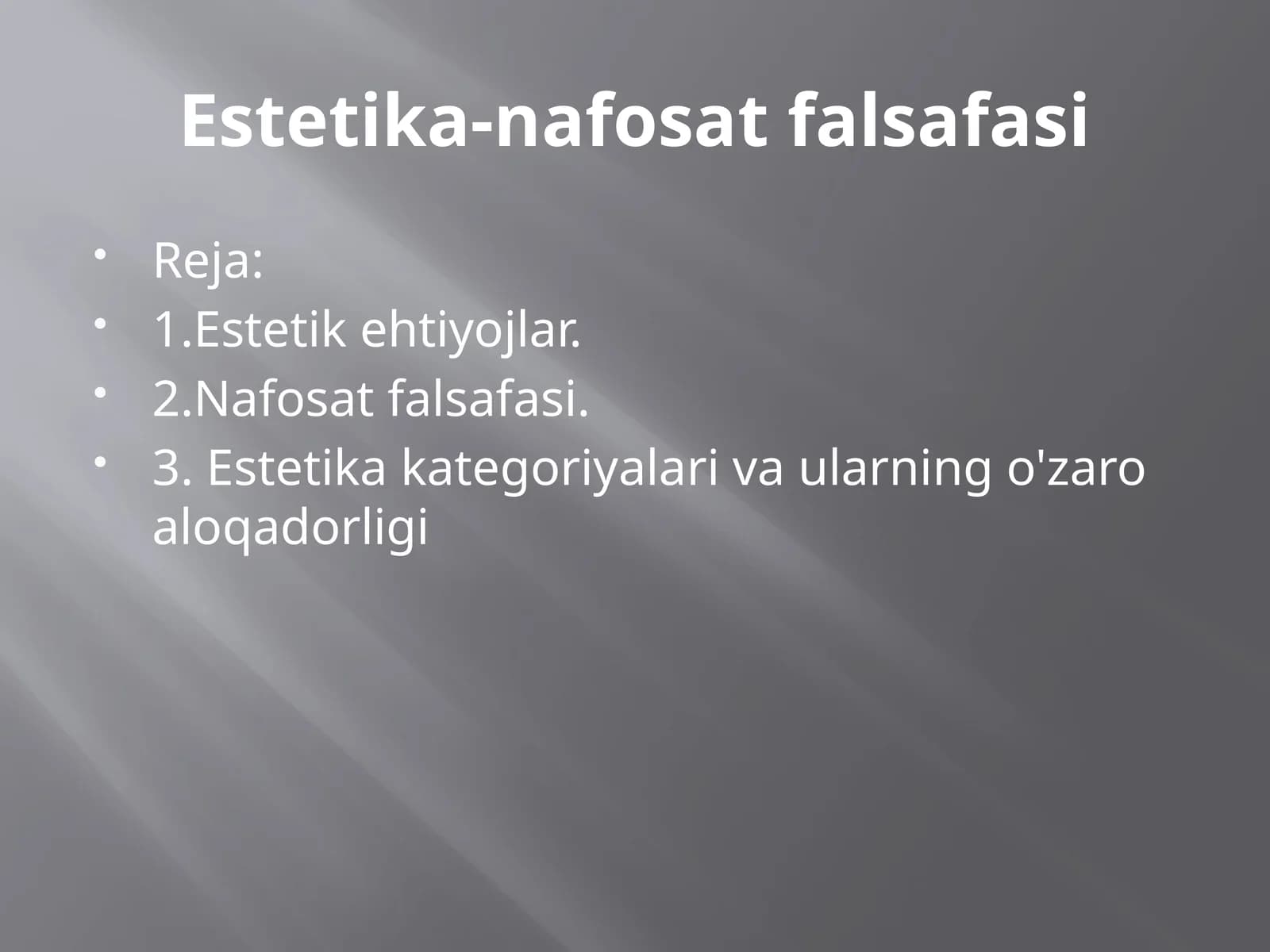 Estetika-nafosat falsafasi