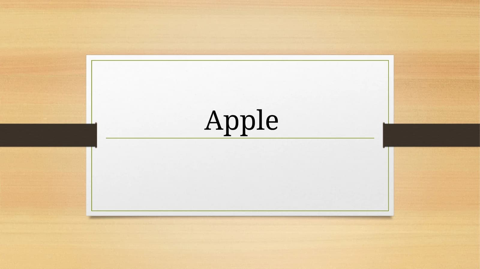 Apple