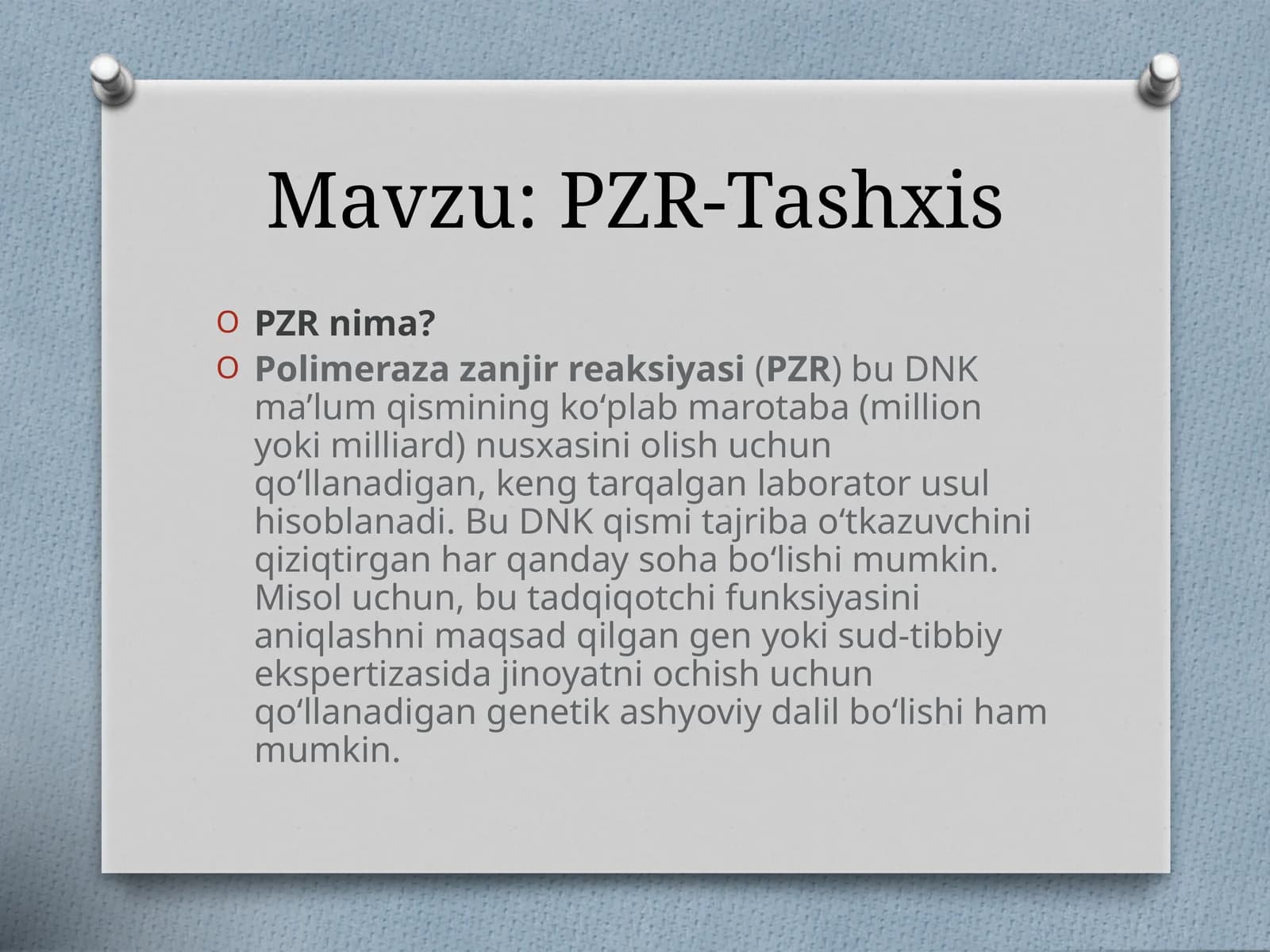 Polimeraza zanjir rekasiasi