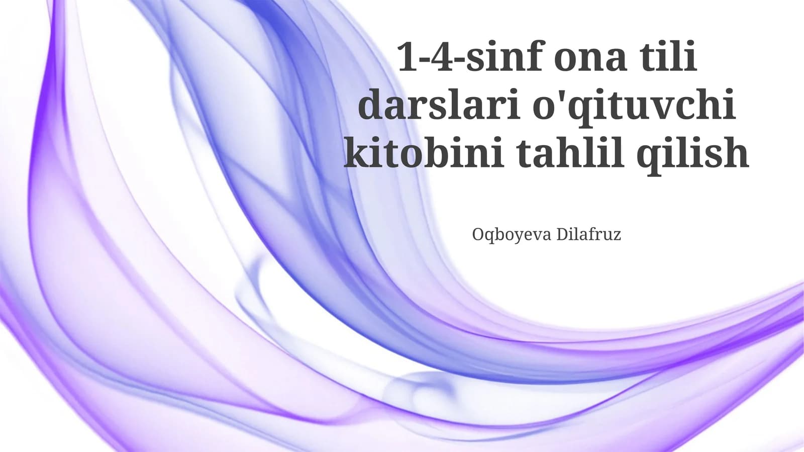 1-4-sinf ona tili darslari o'qituvchi kitobini tahlil qilish