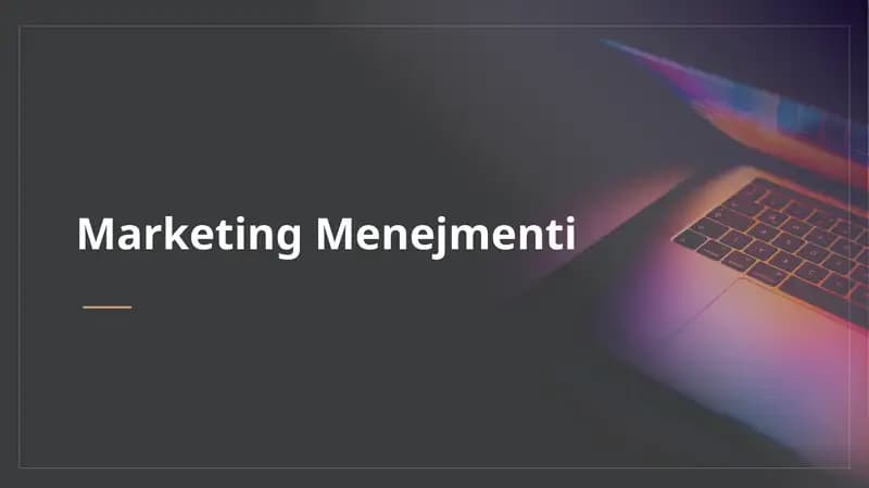 Marketing Menejmenti