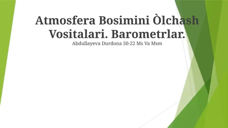 Barometrlar
