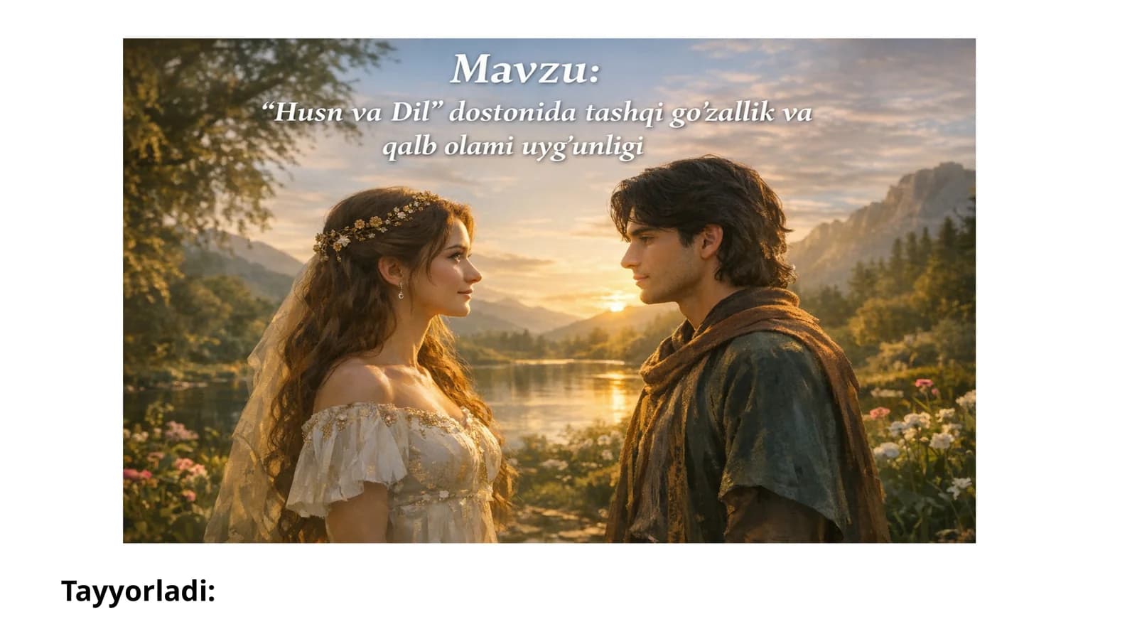 Husn va dil  dostonini mavzuiy tasnif qilish.