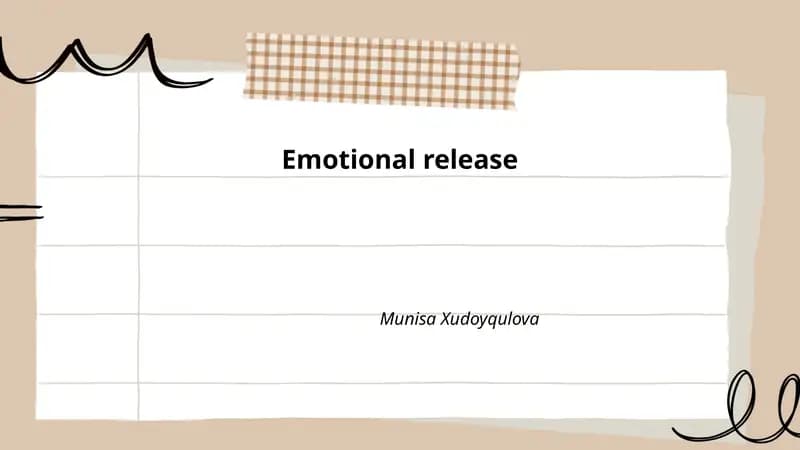 Emotional release