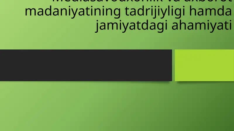 Mediasavodxonlik va axborot madaniyatining tadqiqiyligi ham jamiyatdagi ahamiyati