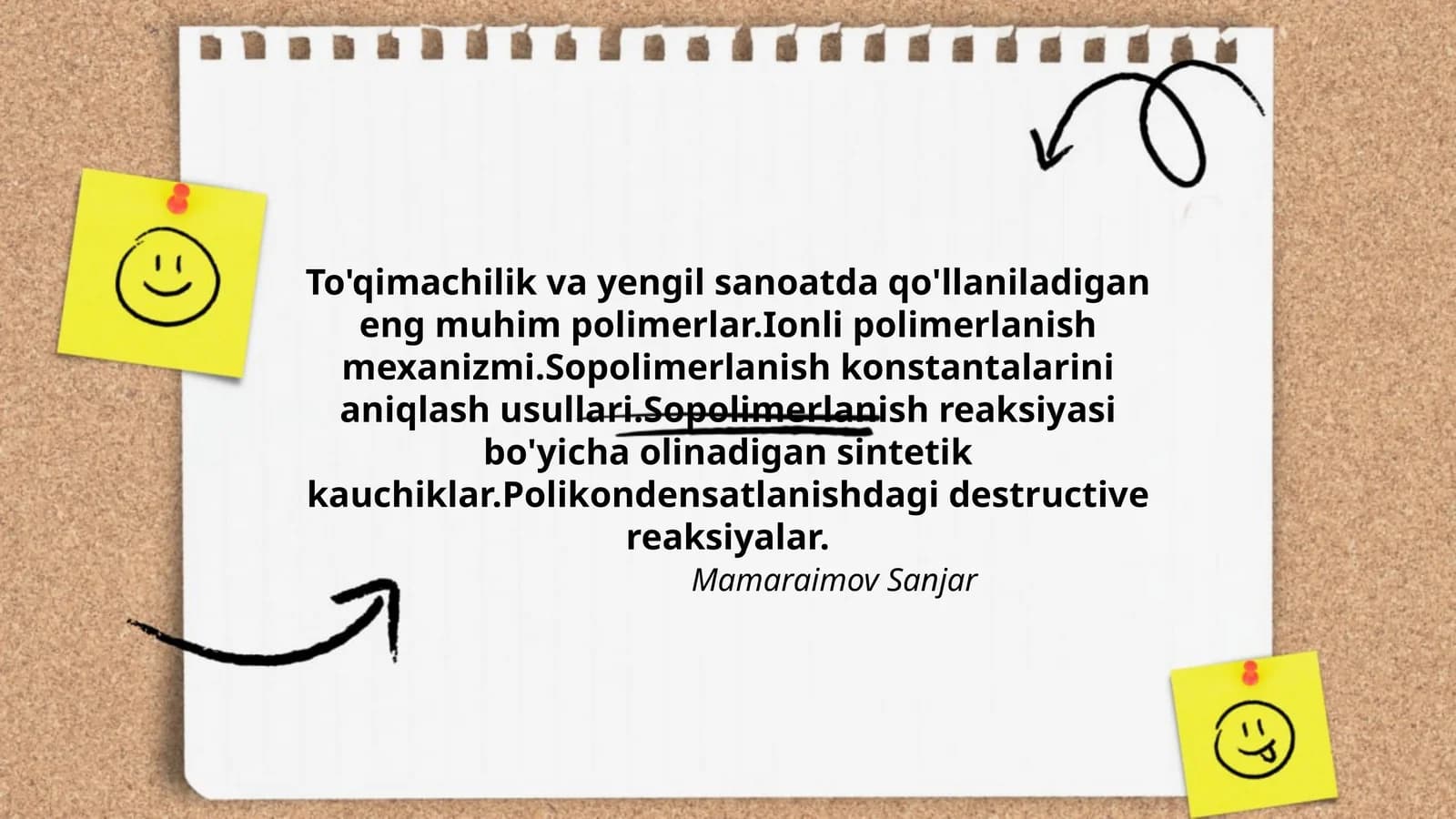 To'qimachilik va yengil sanoatda qo'llaniladigan eng muhim polimerlar