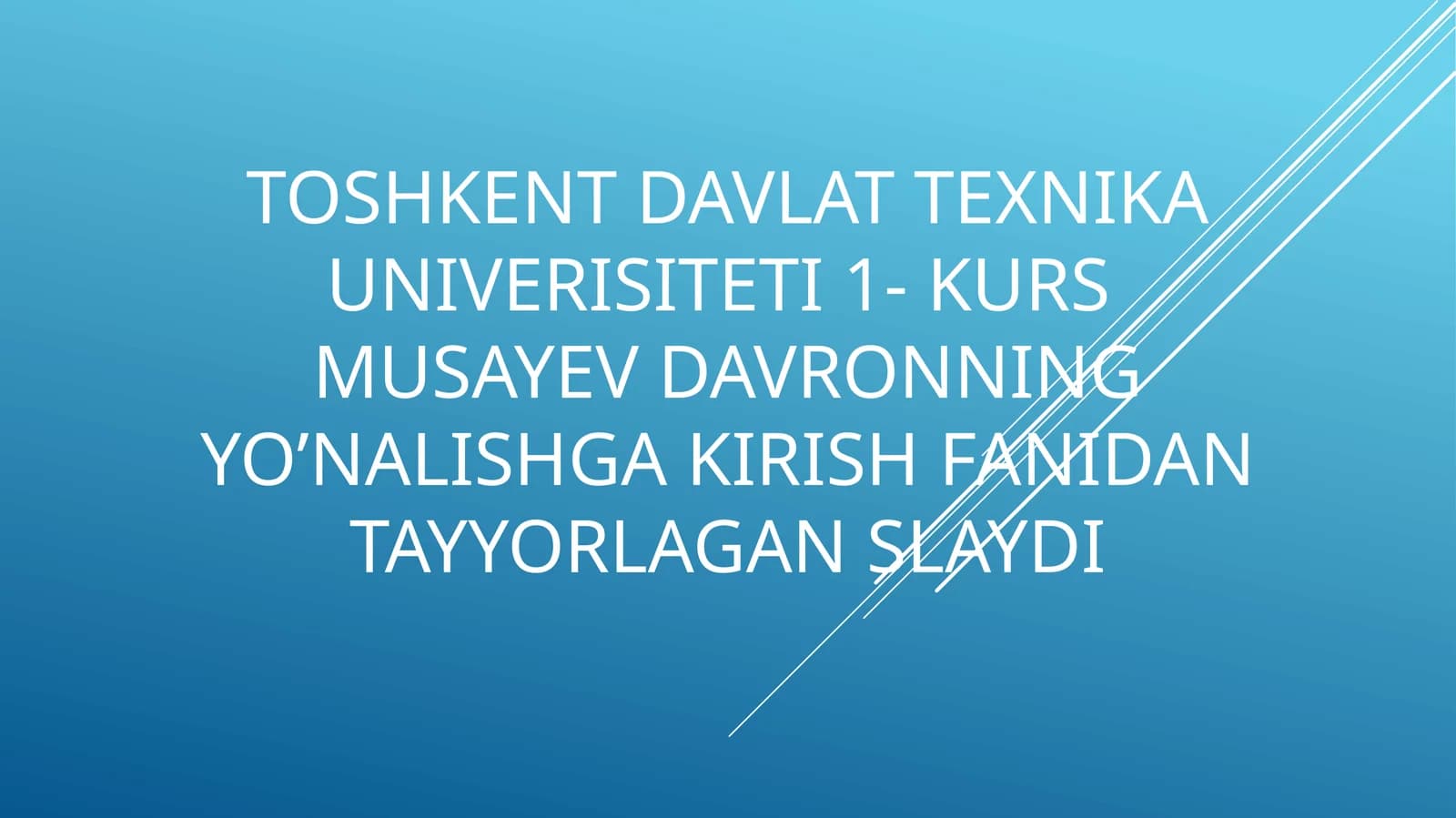 Axborot tizimlari