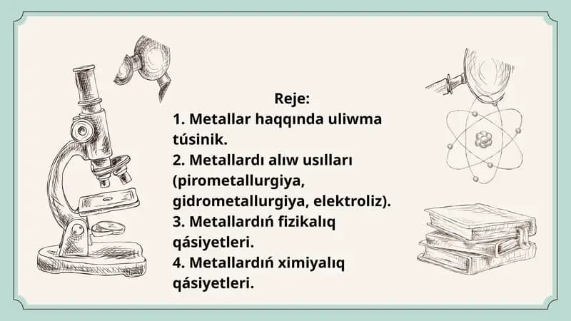 Metallar haqqında darslik